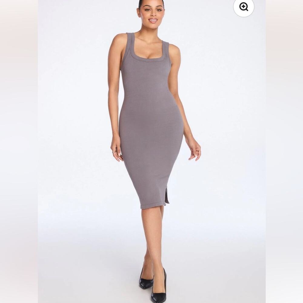 She’s Waisted SecretSculpt Ribbed Tank Midi Dress NWOT